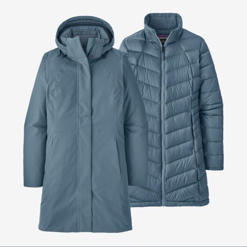 NEW Patagonia Tres 3-in-1 Parka - Small - Plume Grey